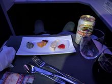 JL Business Class cheese plate