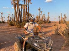 A dusty but fun desert quad bike experience at sunsert