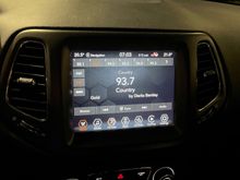 Usual standard UConnect system. It supports wired Apple CarPlay