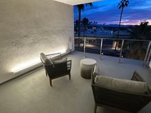 Terrace around sunrise.