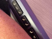Arm can bump the buttons easily