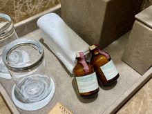 Except from the bath salts, all amenities are from l'Occinate.