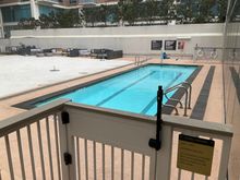 The pool is not the biggest but it will suffice 