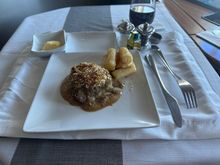 Main. It was much better than it looked! Beef was med. rare to medium. 