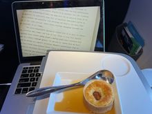 Apple tart. Not bad, but would have preferred it warmed.
