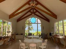 The wedding chapel ready for the newly weds 
