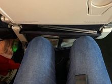 Just about enough room for my knees