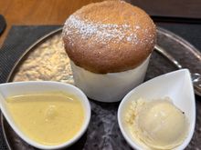 White chocolate soufflé - came with ice cream recommended by the server. This was also phenomenal