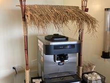 The star attraction of the lounge : Dole Pineappke whip machine ........it's secret waiting to be revealed ...