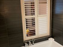 And the white windows blinds ... i can see/hear/smell right through from bathroom to bedroom .... so you know to keep the blinds closed if you are sensitive