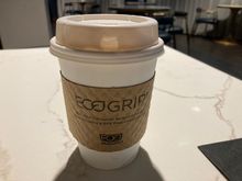 Thoughtful touch by Mr. Ace of the lounge, as replacement for the broken coffeemachine, fetched from the  rosebelly coffeeshop downstairs: double espresso with mocha : i feel my brain is alive again 