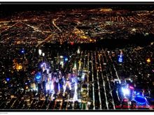 Above Time Square on  UA 757 PS SFO-JFK flight from a few years ago