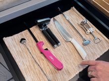 But very limited utensils … one knife.