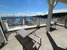 Terrace overlooking the harbor