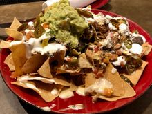 
For a late night snack I ordered a Cadillac margarita and we shared their "famous" cantina nachos - which lived up to their name.