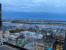 Window 4 looking to the east at the St.Lawrence river and Vieux Montréal