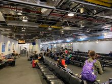 This was our gate for ZRH but you would never know. This is a modern, major airport.