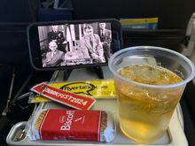 Woodford and soda for the flight to DorkFest2025
