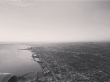 Cool view of Chicago on approach