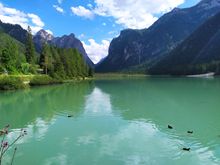 Lago di Dobbiaco is also known as Toblachersee in German 