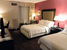 My room at the Holiday Inn Cincinnati Airport was pleasantly spacious 