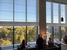 A nice airy place where one can mix & mingle with other guests