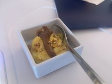 Smoked cream of sweet corn with mushroom 
