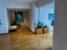 Conrad lounge hallway (bathrooms/showers straight ahead)
