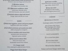 The Pier First Class April 2025 Menu 