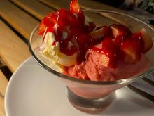 Strawberry Romanoff dessert