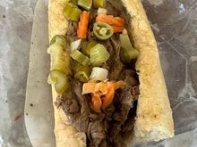 Italian Beef with giardinera from Portillo’s for lunch