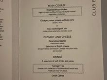 This was the menu from ATH to LHR this evening. 