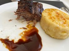 The potatoes were excellent though