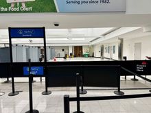 Toughness ID entrance and space for new scanning lanes in the background. 