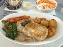Very substantial and tasty stuffed chicken main 