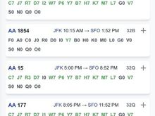 EF inventory for SFO. 