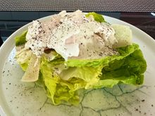 Caesar salad with chicken. 