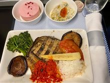 Slow roasted miso aubergine steak