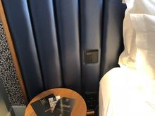 Night table, plug in and reading lamp