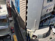 Small but hilly side street between Voco and the Bay shopping centre
