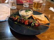 First, and only planned, refreshment stop was for some nice tapas…