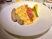 Breakfast next day - asked for Caviar on the scrambled eggs...but none left.