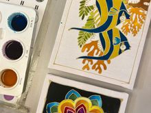 After visiting a Batik painting exhibition yesterday, we decided to try some of our own! There’s a great workshop called ‘Ainna Artwork’ near the central market where you can buy a canvas, and enjoy an hour working with watercolours to paint them. A relaxing afternoon activity! This is our work in progress.  