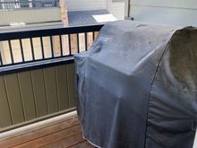 Grill on the small deck