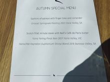 The ‘special’ menu !