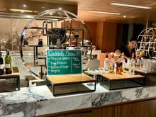 The lounge bar, which disappeared as if by magic at 19:30 sharp