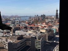 Looking out towards Finkenwerder