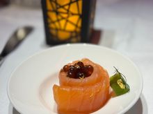 Smoked salmon amuse bouche