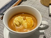 Afrogato- Not on the menu but the waiter suggested it- gelato in espresso 
