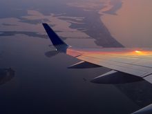 Post merger PS sunrise take-off from JFK